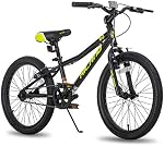 HILAND 20/24 inch Kids Bike for Age 5-12, Kids Mountain Bike for Boys Girls, Children Bicycle, Black/Blue/Pink/Green