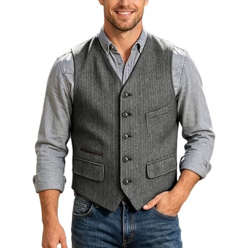 Gilet homme col en V ajusté pour structurer la silhouette avec style