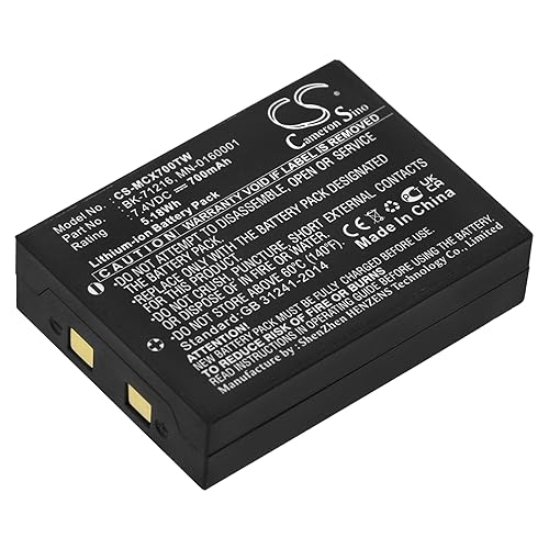 Battery per Cobra 103-0001-1 103-0004-1 103004-1 BK-70128 7.4V 700mAh