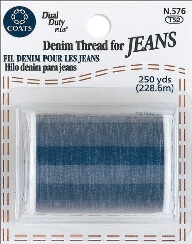 Coats&Clark Denim Thread for Jeans, 250-Yard, Blue (3 Pack)