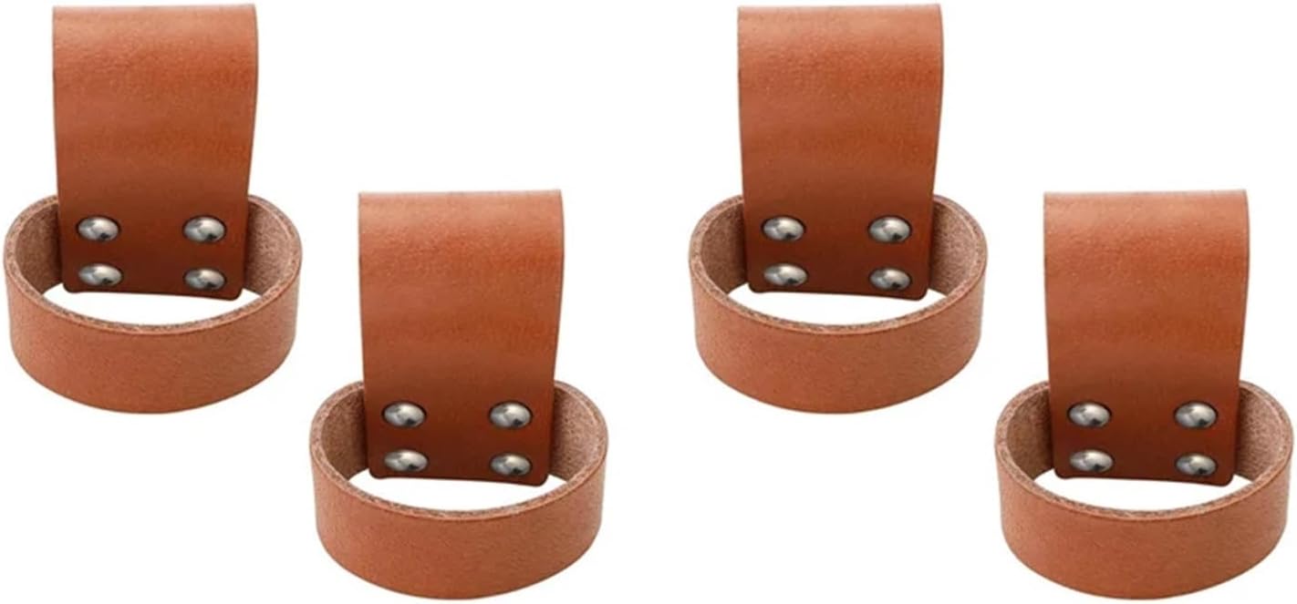 4 Pcs Leather Hammer Stand, Premium with Belt Loop, Multi-Tool, Small Ax Holder