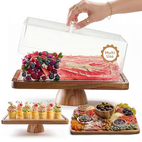 Homesphere 2-In-1 Cake Stand With Lid