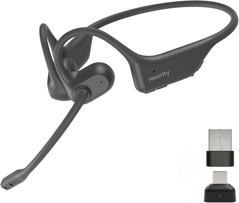 Nuroum OpenEar Pro 2 Casque Bluetooth sans Fil avec Micro, Connexion Multipoint Bluetooth 5.4, Antib