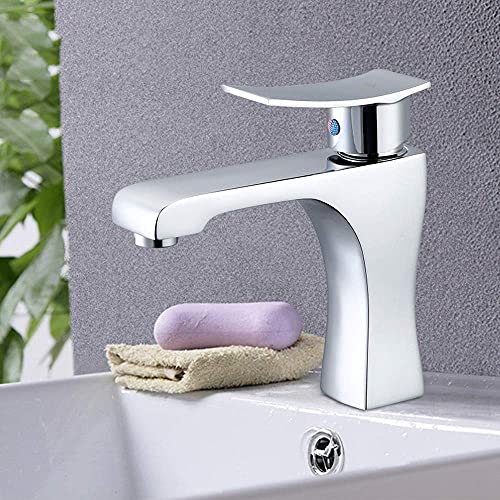 Mitigeur eau chaude froide pour lavabo d'armoire avec placage blanc