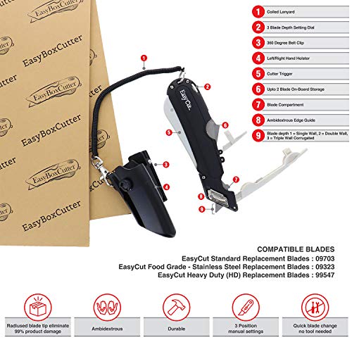 Modern Box Cutter For Retail Use - High Productivity And Unique Features With 100% Guaranttee (1000 Series, White) #TOP2