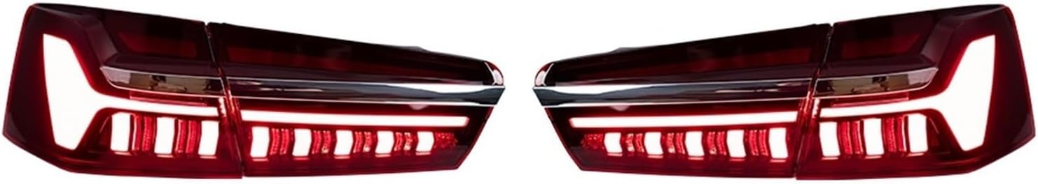Car Lights Compatible For A6 LED Tail Light 2012-2016 A6 C7 Tail Lamp C8 Design DRL Dynamic Signal Brake Reverse Auto Accessories (Color : Tail Lamp Pair)