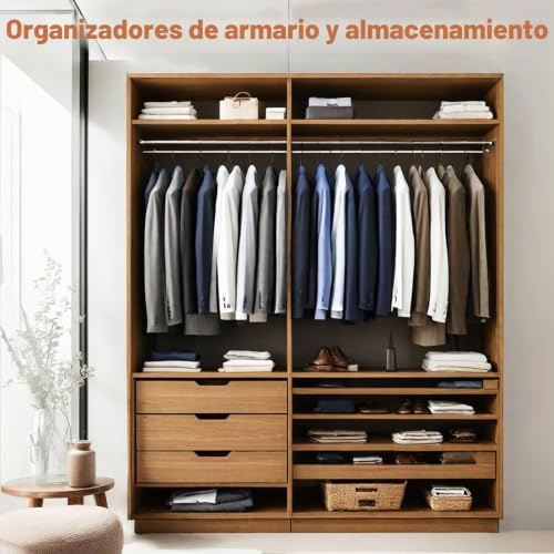 Miniatura 7 de Auxruen Perchas De Terciopelo Para Hombre, Paquete De 6, Antideslizantes, De 18 Pulgadas, Extra Anchas, Perchas De Fieltro Que Ahorran Espacio Con Gancho Giratorio De 360 , Terciopelo Negro Para