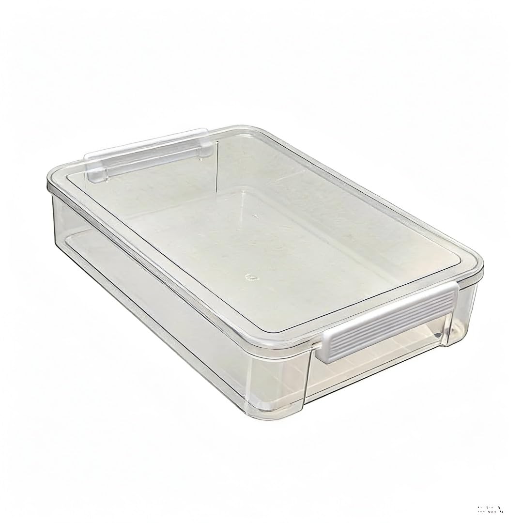 3 plastikowe pudełka do przechowywania, przenośny organizer materiałów plastycznych, używany organizowania papieru A4, listów, dokumentów, i rękodzieła w papierowych pudełkach(34 * 23.5 * 7cm)