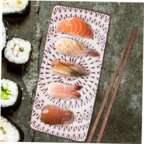 Set 2 platos cerámicos japoneses para sushi miniatura 6