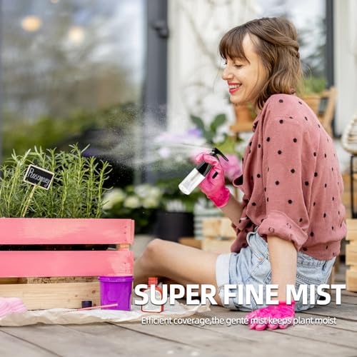 2Pcs Spray Bottles,Ultra Fine Mist Sprayer,Water Spray Bottle For Hair Styling,Cleaning,Plants & Skin Care,Continuous Spray Bottle(200ml/6.8oz)4