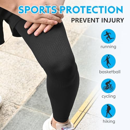 KEKING Full Leg Compression Sleeves, 20-30mmHg Graduated, Unisex, Running - 5