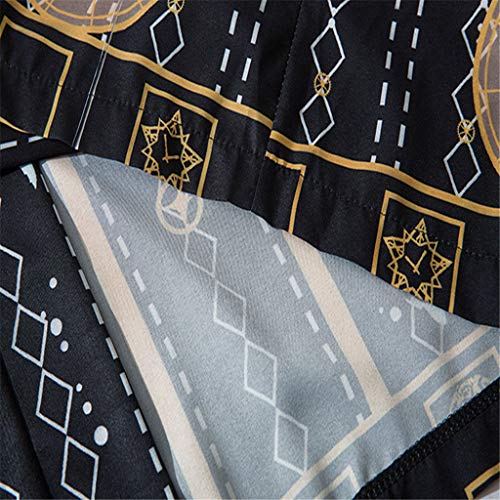 Mens Kimono Cardigan Japanese Fashion Style Vintage Casual Loose Lightweight Spring Fashion Blouse Tops Black
