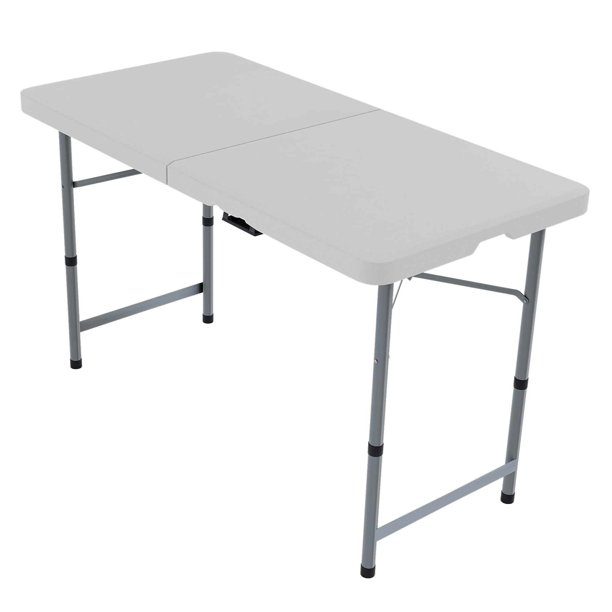 Home Vida Tavolo pieghevole 4 piedi Resistente Extra Resistente Campeggio Buffet Matrimonio Mercato Giardino Festa Auto Stallo Picnic Cavalletto Interno Esterno