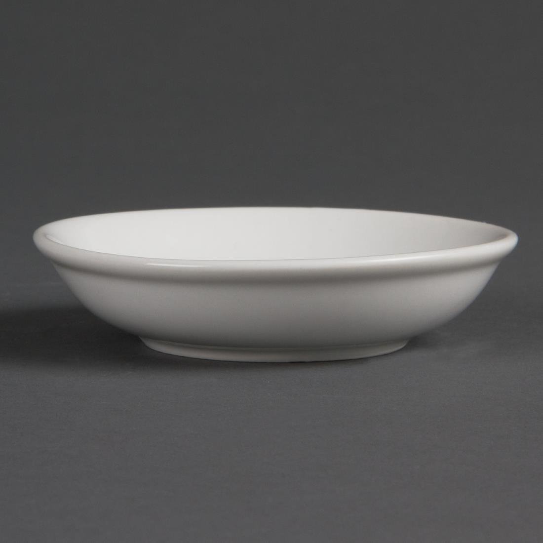 Olympia Ciotole In Porcellana Bianca Per Salsa – 10 Cm, Set Da 12 Pezzi, Adatte A Microonde E Lavastoviglie