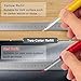 2 Pack Carpenter Pencils Construction Pencil with 12 Refills, Mechanical Carpenter Pencil with Built-in Sharpener, Long Nib Deep Hole Pencil Marker, Heavy Duty Woodworking Pencils (Red, Yellow)