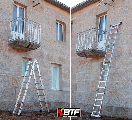 Escalera de aluminio BTF articulada para reformas del hogar y bricolaje 6