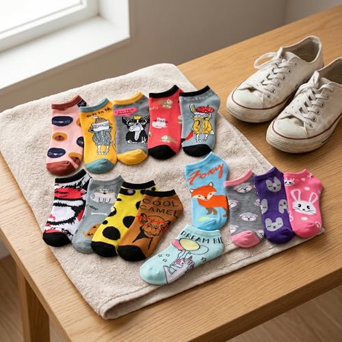 Image of Tipi Toe Women's 20 Pack Colorful Low Cut Socks - Lightweight, Breathable Design for All-Day Comfort Sizes 9-11 /10-13