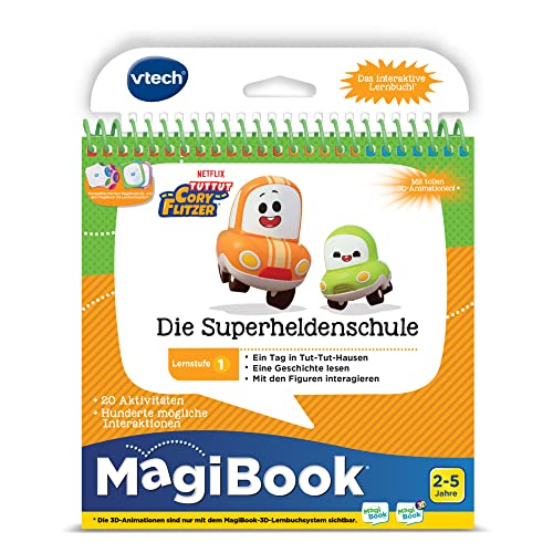 Vtech Lernstufe 1 - TUT TUT Cory Flitzer: Die Superheldenschule 80-462504 Lernbuchsystem, Mehrfarbig