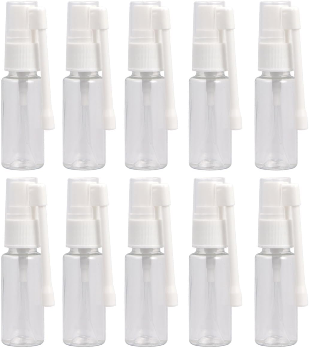 Alipis Refillable Spray Bottles with 360-degree Rotating Plastic Mist Sprayer Heads 20ml 10pcs Compact and Lightweight with Protective Pet Water Sprayer Bottles for Travel and Arts