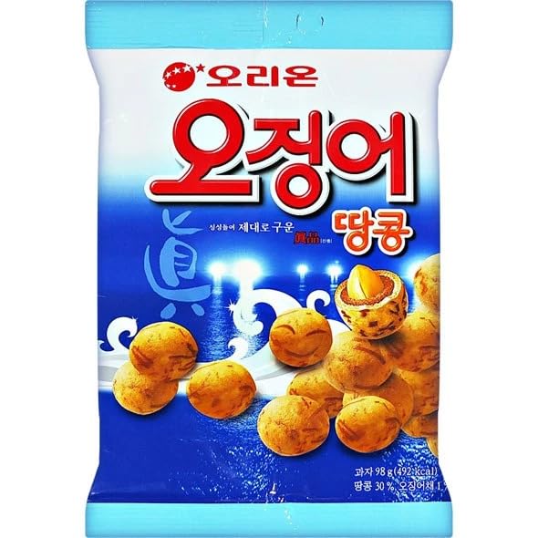 Bocadillo de calamarmaní 3.46 oz, paquete de 3