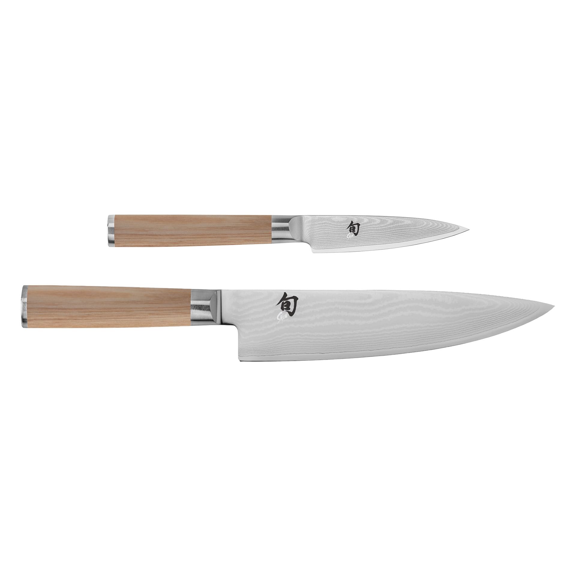 Shun Classic Blonde 2 Piece Starter Set Includes 8 Chef and 3 5 Paring Knives Handcrafted Japanese Knife