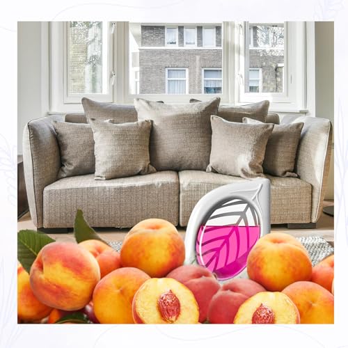 Image of Air Freshener for Home, 4 Pack, Peach, Odor Eliminator for Small Area Closets Bathroom Pets Strong Odor, Up to 120 Days