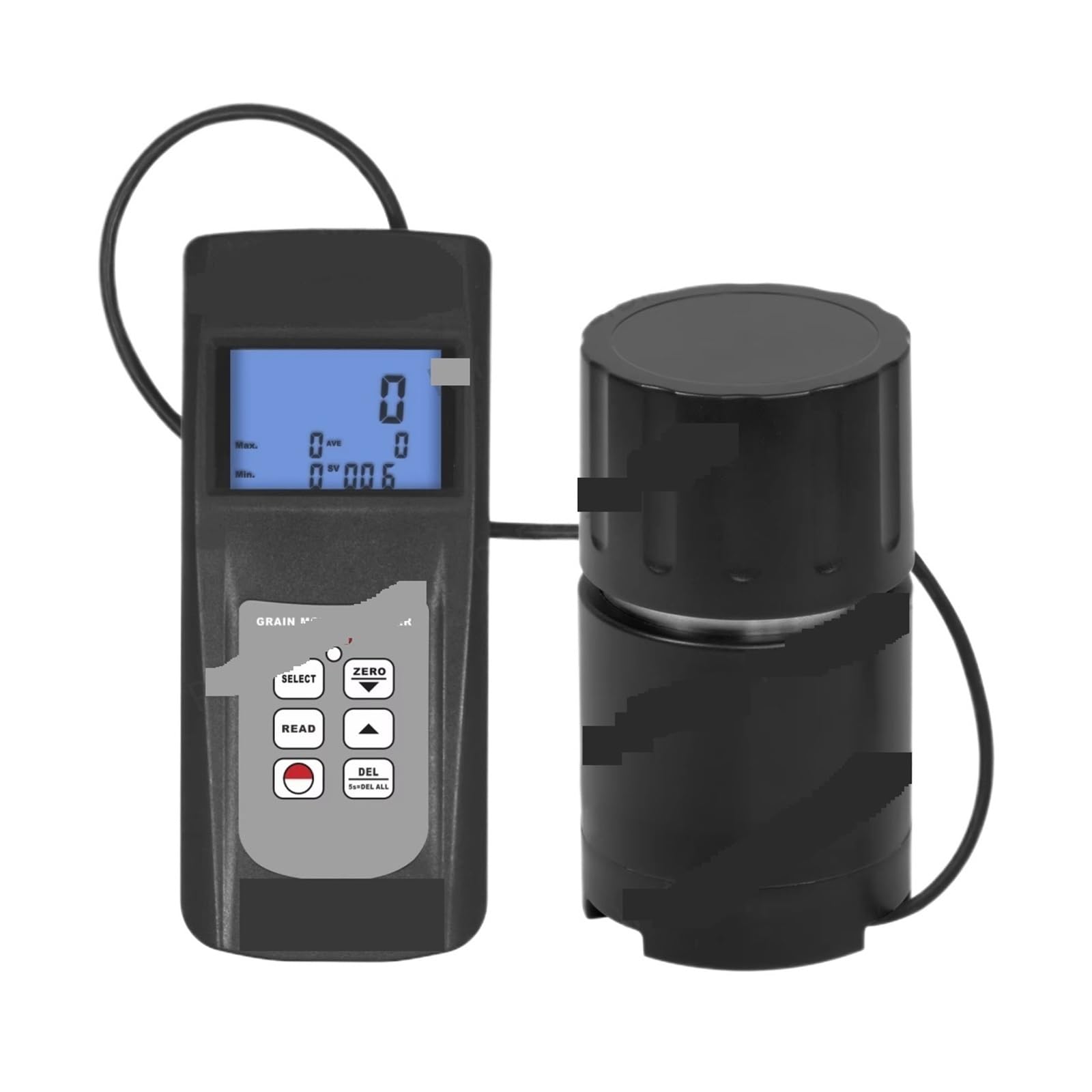 Amrttwy One Color Moisture Meter, Grain Moisture Meter Mc-7828G Measurable 22 Types Detector Practical Reading