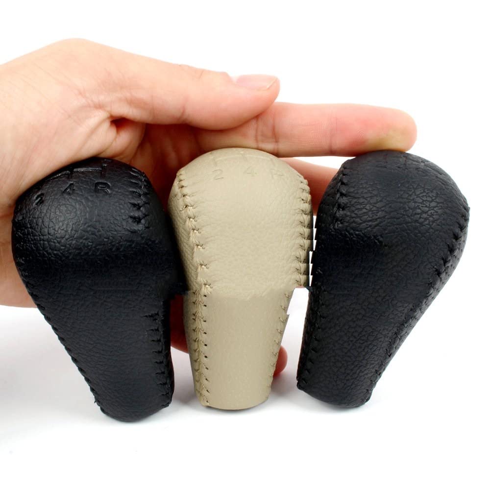 Pommeau Levier Vitesse Cuir 6 Vitesses Pour Nissan Navara D40/Frontier 2005-2015 - Remplacement Direct, Noir