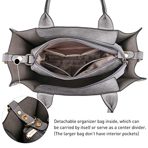 Image of Dasein Women's Designer Handbags Fashion Satchel Handbags Shoulder Bags Top Handle Work Bags w /Belt