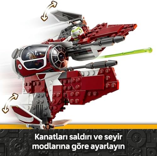 LEGO Star Wars: Klon Savaşları Ahsoka’nın Jedi Interceptor’ı 75401-8 Yaş ve Üzeri Kız ve Erkek Çocuklar için Yaratıcı Oyuncak Yapım Seti, Doğum Günü Hediyesi (290 Parça) - Görsel 6
