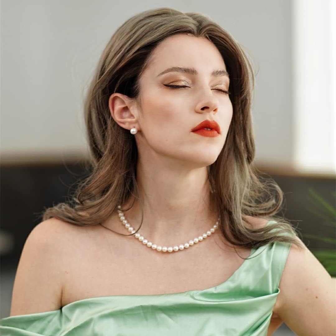 Freshwater Cultured AAAAA Quality Genuine Real Pearl Strand Necklace for Women Fine Jewelry Gifts for Her