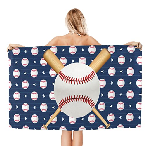 Zcvojmu Baseball Microfiber Beach Towels Oversized For Bathroom Quick Dry Bath Towel For Women Men Swimming Pool Beach #TOP1