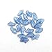 20 pcs Soft Nail Caps For Cat Pet Claw Control Paws off + Adhesive Glue,Size M,Blue Glitter