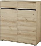 Germania 3471-228 Schuhschrank GW-Lissabon, 96 x 103 x 40 cm, edelbuche Nachbildung