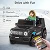 ANPABO Licensed Mercedes-Benz G63 Car for Kids, 12V Ride on Car w/Parent Remote Control, LED Headlights, Music Player/Bluetooth & Horn, Soft Start, Low Battery Prompt, Kids Electric Car, Black