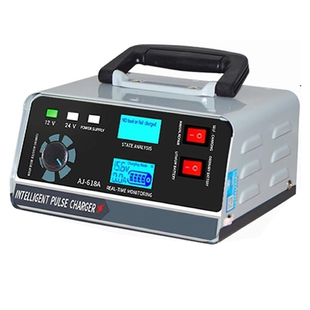 Carica Batteria Auto 24V/12V Caricabatteria Grande Potenza 400W/260W Caricabatteria Smart Pulse Riparazione for Auto Camion Barca Moto Caricabatterie Auto(400W)