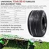 AR-PRO (2-Pack) 13x6.50-6 Tubeless Lawn Mower Tires - 4 Ply Replacement Tires for Riding Lawn Mowers, Garden Tractors, Yard Trailers & Utility Carts-Straight Rib Tread, 600 LBS Load Capacity #1