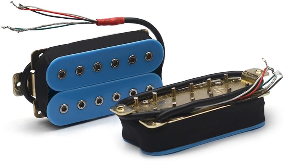 Neck+Bridge Pickup Set Double Coil Humbucker Pickups for Electric Guitar Pickup-Blue
