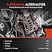 A-Premium Alternator Compatible with Toyota Yaris 2006-2015 1.5L, 12V 80A CW 4-Groove Pulley, Replace# 1042108180, 104210840, 2706021150, 1042108400, 1042108401, 2706021151
