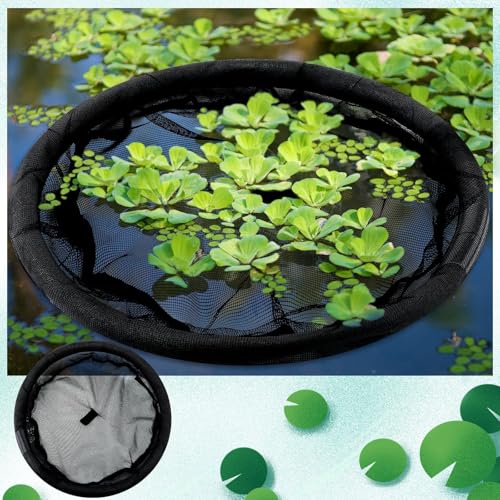 Barriera per pesci, protezione regolabile per piante da laghetto, resistente, a prova di pesce, per giardini acquatici e piante acquatiche, in nylon ecologico