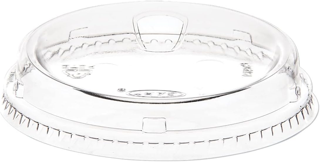 DART 626NSL Clear Strawless lid, Crystal Clear and Crack Resistant, for use with - TP12S, TP16D, TP20, TD24, TD26, RTP16DBARE, RTP20BARE, RTD24BARE, 12PX, 16FPX, 16PX, 20PX, 24PX, 12PXW [100 Pack]