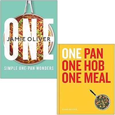 One Simple One-Pan Wonders By Jamie Oliver & One Pan One Hob One Meal By Elena Silcock 2 Books Collection Set