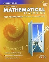Steck-Vaughn GED: Test Preparation Student Edition Mathematical Reasoning 2014 0544274245 Book Cover