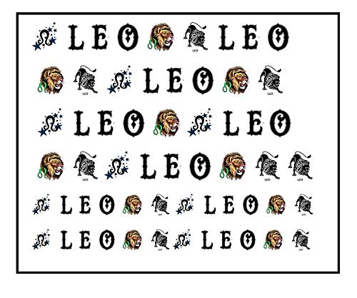 Leo Zodiac Awareness Collection (Leo Nail Art Decals C1)