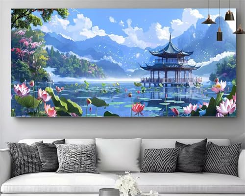 Broderie Diamant XXL 100x200cm Grand Kit Anti-Stress Activité Adulte
