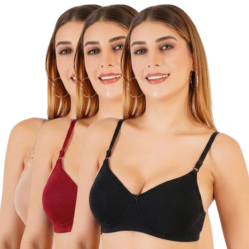The Faha Women's Cotton Full Coverage Non-Padded Wirefree Everyday Bra | Combo - Review, Price and Buying Guide