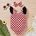 Bathing Suits for Girls Swimsuit Baby Toddler Clothes 04Y Print Kids Swimwear Fashion Summer Girls Dot (Red, 3-6 Months)