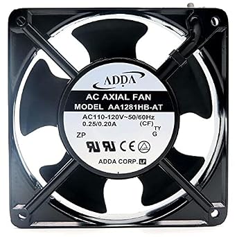 AA1281HB-AT AC AXIAL Fan, 120MM, 110/120VAC, 0.25/0.20A