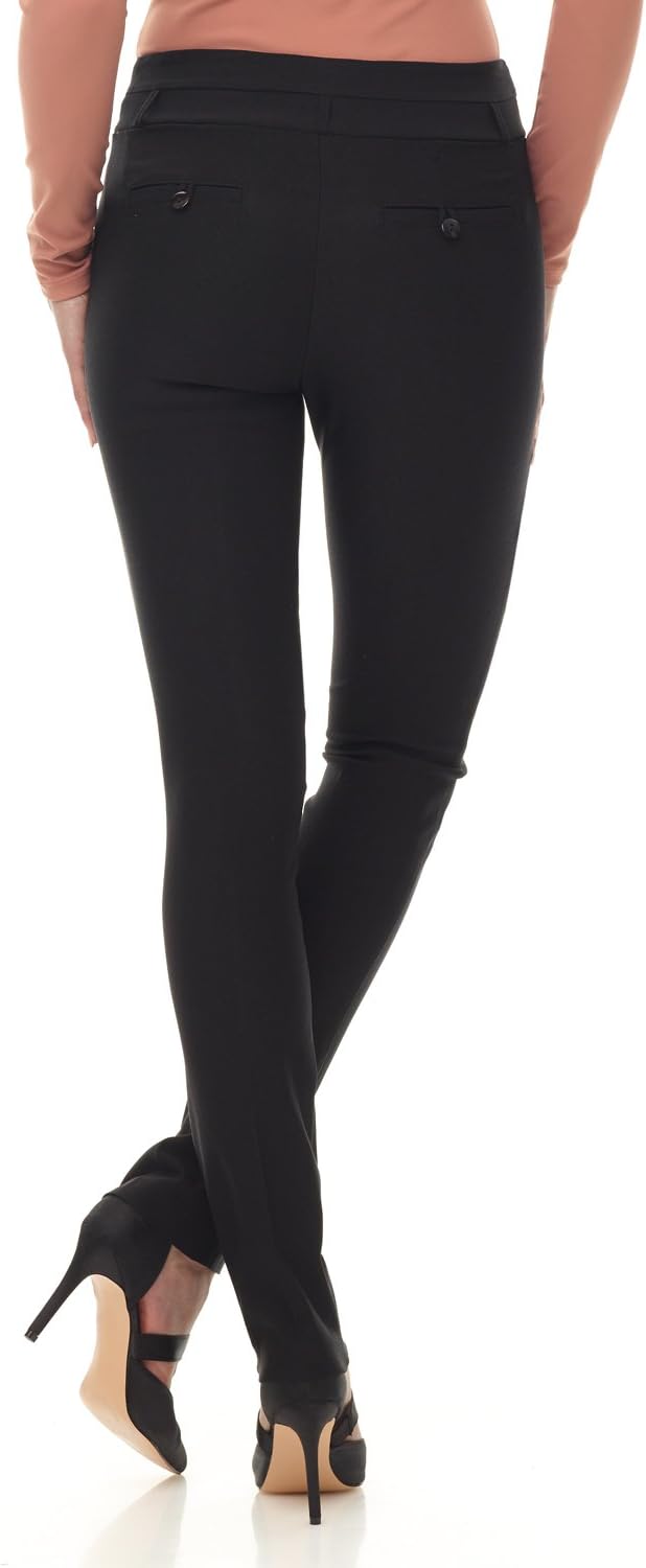 Rekucci Women's Ease into Comfort Stretch Office Casual Slim Pant - Image 3