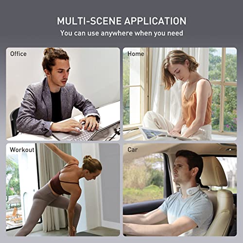 Kigassenzio Intelligent Neck Massager With Heat, Heated Neck Massager With 6 Modes 15 Levels Deep Tissue Trigger Point Massager #TOP5